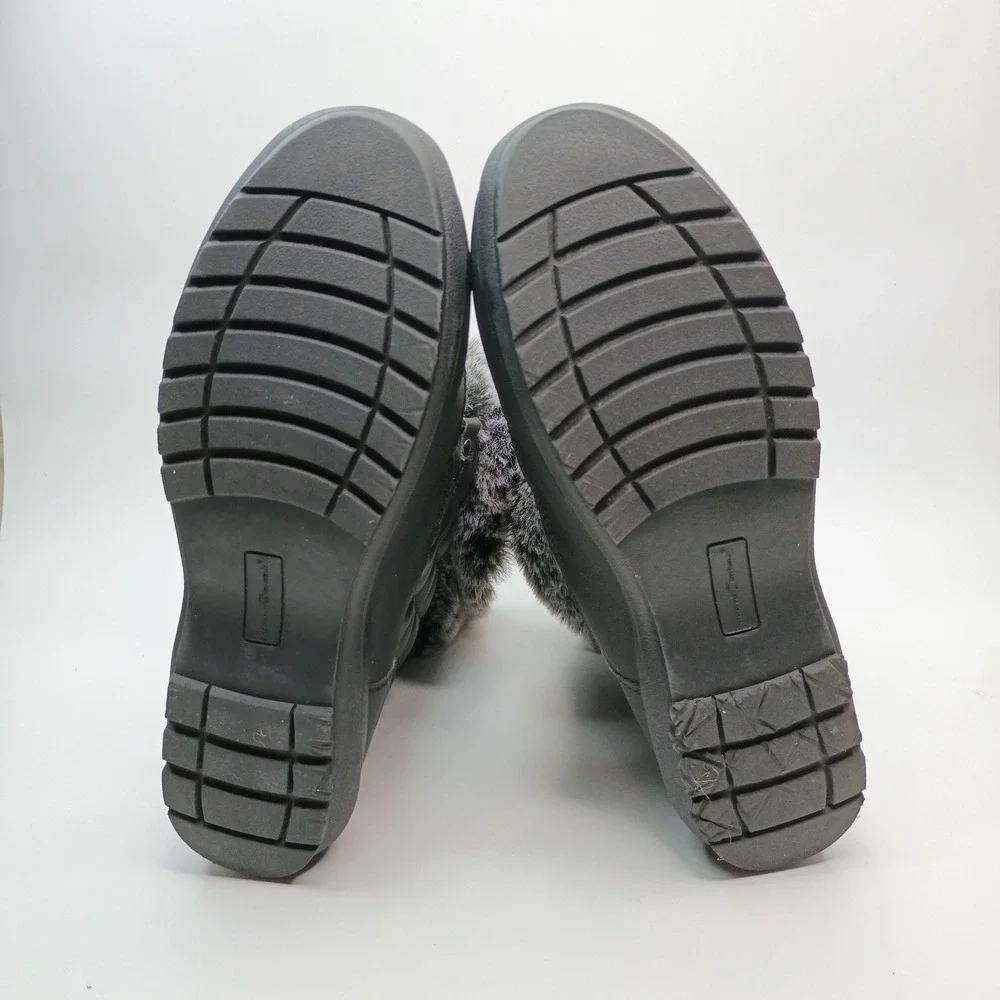 Arctic Shield Womens Black Quilted Faux Fur Winter Snow Boots ASW-B104-BLK Sz 9M